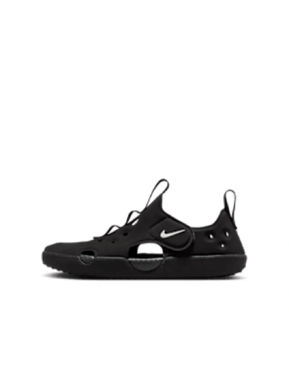 Nike Kids Black Water Shoes with Slip-On Pull Tabs